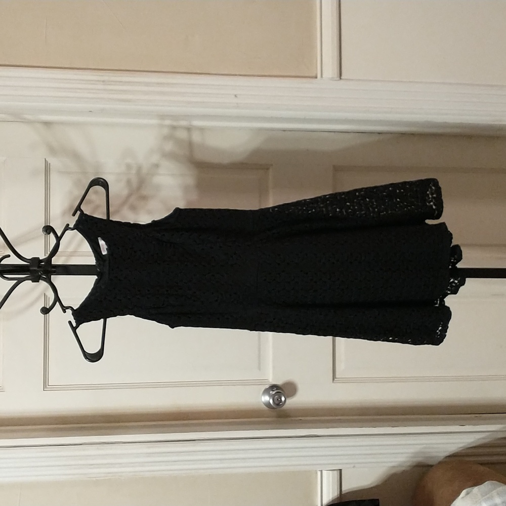 Black lace dress